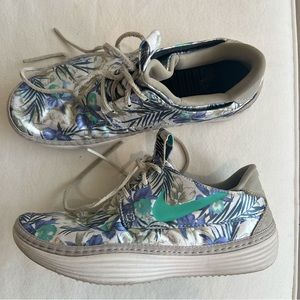 Nike Limited Edition Floral Silk Sneakers